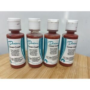 Duncan Covercoat Glazes Indian Summer CC 181 2oz. Bottles Lot of 4 Bottles